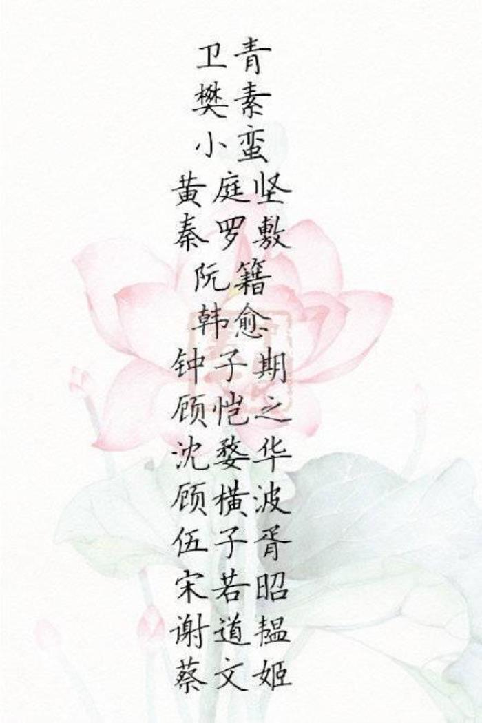 好听的古代名字（百来个非常好听的古人名字合集）