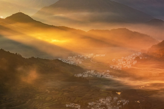 喜欢看日落的说说